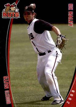 2008 Grandstand Modesto Nuts #11 Nick Haley Front