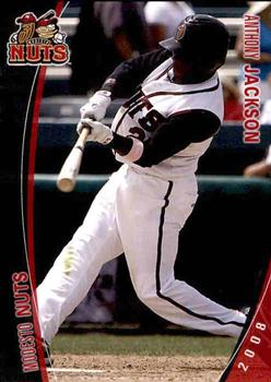 2008 Grandstand Modesto Nuts #14 Anthony Jackson Front