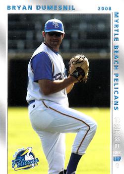 2008 Grandstand Myrtle Beach Pelicans #8 Bryan Dumesnil Front