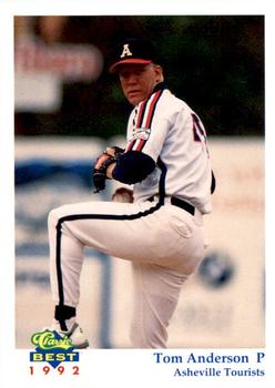 1992 Classic Best Asheville Tourists #4 Tom Anderson Front