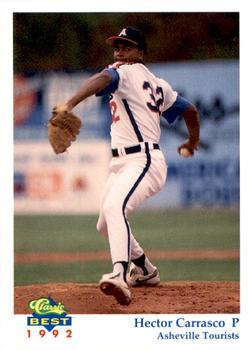 1992 Classic Best Asheville Tourists #24 Hector Carrasco Front