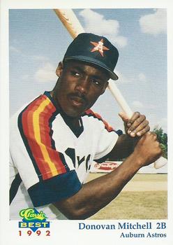 1992 Classic Best Auburn Astros #6 Donovan Mitchell Front