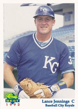 1992 Classic Best Baseball City Royals #5 Lance Jennings Front