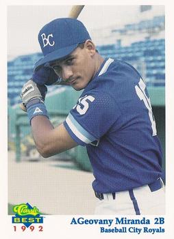 1992 Classic Best Baseball City Royals #18 Giovanni Miranda Front