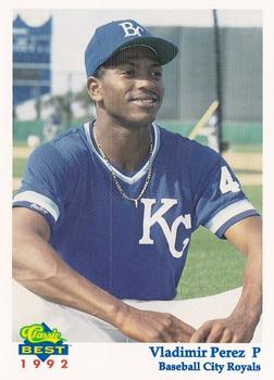 1992 Classic Best Baseball City Royals #20 Vladimir Perez Front