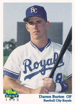 1992 Classic Best Baseball City Royals #23 Darren Burton Front