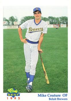 1992 Classic Best Beloit Brewers #10 Mike Couture Front