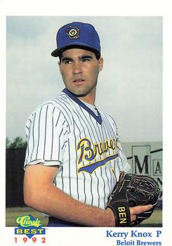 1992 Classic Best Beloit Brewers #27 Kerry Knox Front
