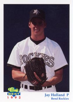 1992 Classic Best Bend Rockies #13 Jay Holland Front