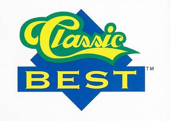 1992 Classic Best Bluefield Orioles #28 Logo Card Back