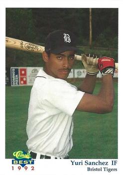 1992 Classic Best Bristol Tigers #20 Yuri Sanchez Front