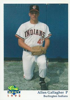 1992 Classic Best Burlington Indians #17 Allen Gallagher Front