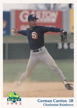 1992 Classic Best Charleston Rainbows #15 German Carrion Front