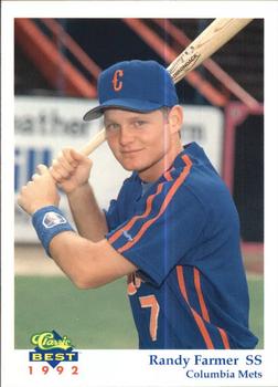 1992 Classic Best Columbia Mets #14 Randy Farmer Front