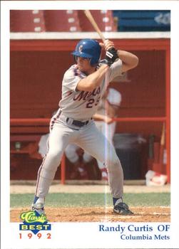 1992 Classic Best Columbia Mets #24 Randy Curtis Front