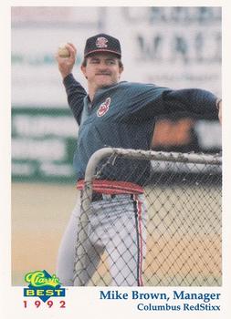 1992 Classic Best Columbus RedStixx #27 Mike Brown Front