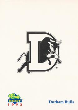 1992 Classic Best Durham Bulls #NNO Logo Card Front
