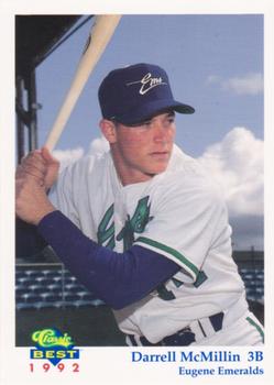 1992 Classic Best Eugene Emeralds #19 Darrell McMillin Front