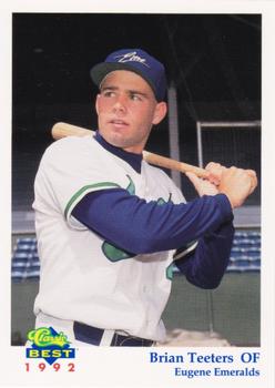 1992 Classic Best Eugene Emeralds #26 Brian Teeters Front