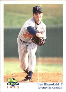 1992 Classic Best Fayetteville Generals #2 Ben Blomdahl Front