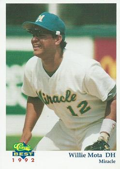 1992 Classic Best Fort Myers Miracle #10 Willie Mota Front