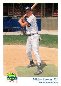 1992 Classic Best Huntington Cubs #12 Micky Reeves Front