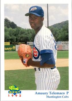 1992 Classic Best Huntington Cubs #27 Amaury Telemaco Front