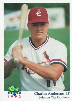 1992 Classic Best Johnson City Cardinals #7 Charles Anderson Front