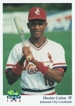 1992 Classic Best Johnson City Cardinals #22 Hector Colon Front