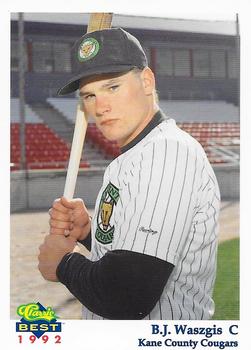 1992 Classic Best Kane County Cougars #1 B.J. Waszgis Front