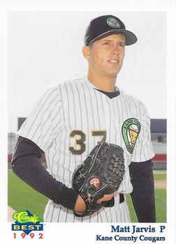 1992 Classic Best Kane County Cougars #6 Matt Jarvis Front