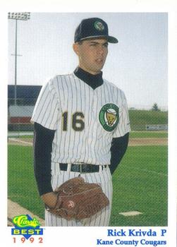 1992 Classic Best Kane County Cougars #14 Rick Krivda Front