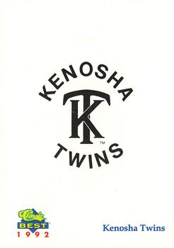 1992 Classic Best Kenosha Twins #NNO Twins Logo Front