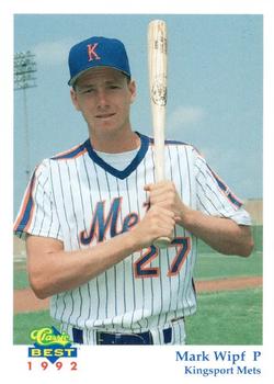 1992 Classic Best Kingsport Mets #14 Mark Wipf Front