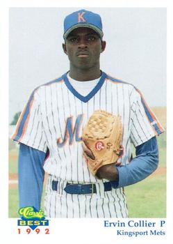 1992 Classic Best Kingsport Mets #20 Ervin Collier Front