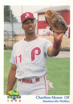 1992 Classic Best Martinsville Phillies #4 Charlton Moore Front