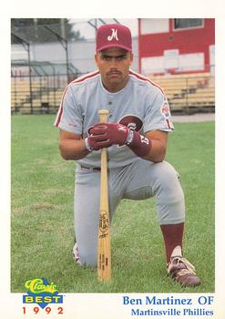 1992 Classic Best Martinsville Phillies #7 Ben Martinez Front