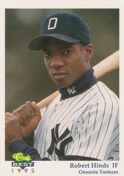 1992 Classic Best Oneonta Yankees #14 Robert Hinds Front