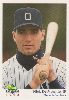 1992 Classic Best Oneonta Yankees #19 Nick DelVecchio Front