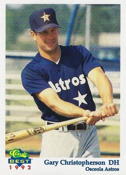 1992 Classic Best Osceola Astros #8 Gary Christopherson Front