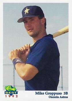 1992 Classic Best Osceola Astros #13 Mike Groppuso Front