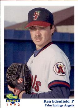 1992 Classic Best Palm Springs Angels #13 Ken Edenfield Front