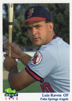 1992 Classic Best Palm Springs Angels #15 Luis Raven Front
