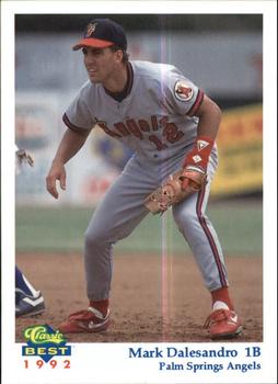 1992 Classic Best Palm Springs Angels #20 Mark Dalesandro Front