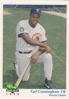 1992 Classic Best Peoria Chiefs #1 Earl Cunningham Front