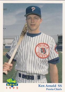 1992 Classic Best Peoria Chiefs #27 Ken Arnold Front