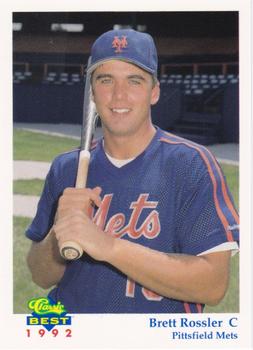 1992 Classic Best Pittsfield Mets #9 Brett Rossler Front