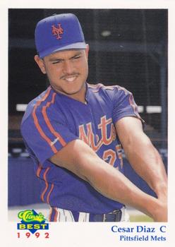 1992 Classic Best Pittsfield Mets #11 Cesar Diaz Front