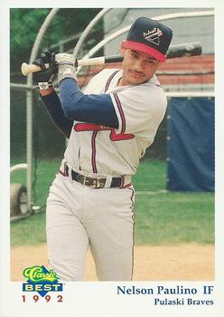 1992 Classic Best Pulaski Braves #26 Nelson Paulino Front