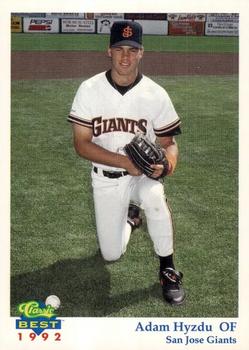 1992 Classic Best San Jose Giants #8 Adam Hyzdu Front